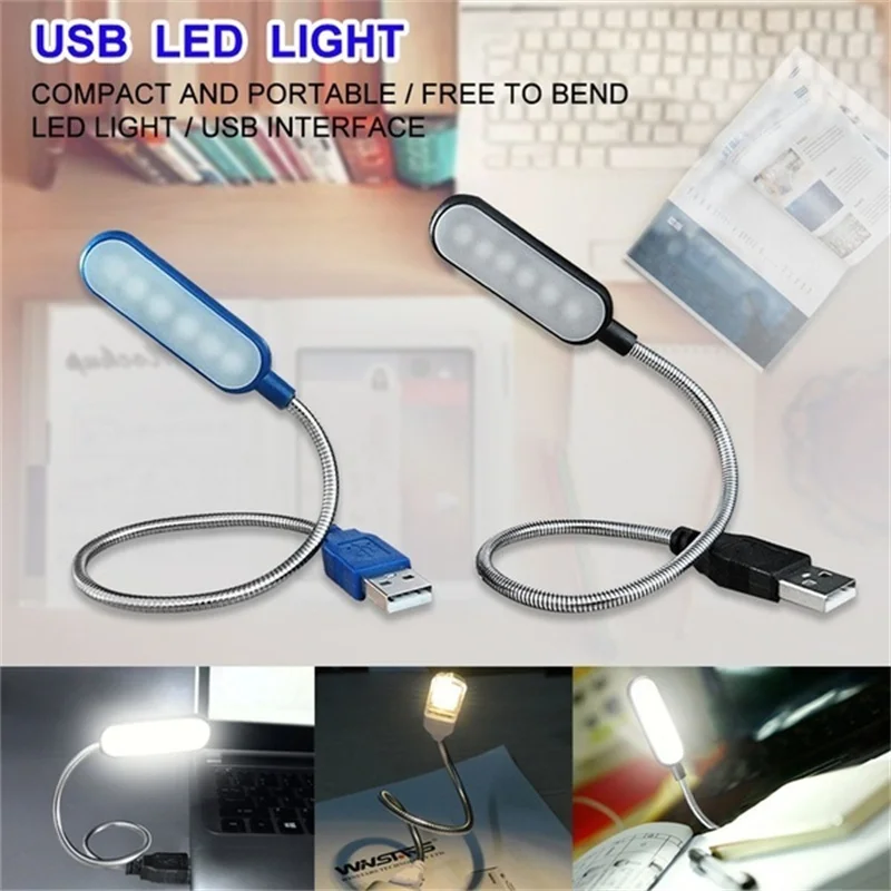 USB lights Novelty Eye Protection Flexible Notebook Computer Student Reading Lamp Book Portable LED lamp Night Light | Лампы и