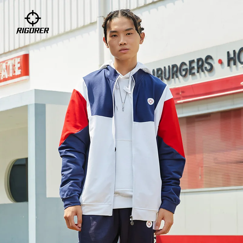 Спортивный свитер RIGORER на молнии куртка с воротником-стойкой и длинным рукавом