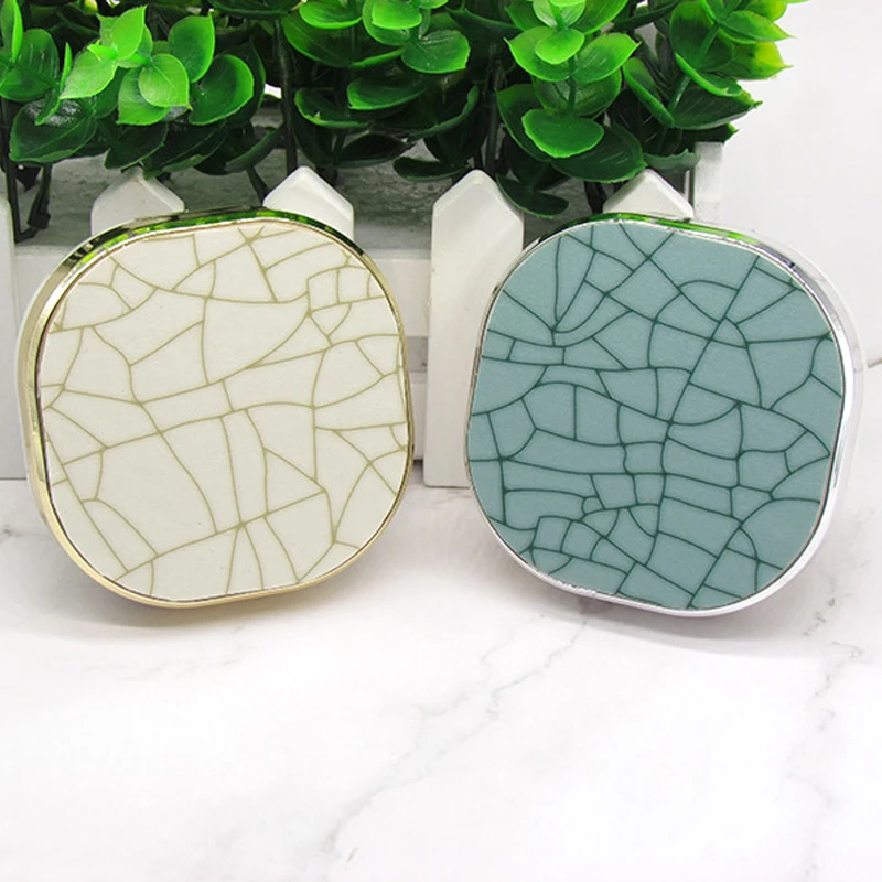 Гладкий Чехол для контактных линз с зеркальным покрытием комплект контейнера