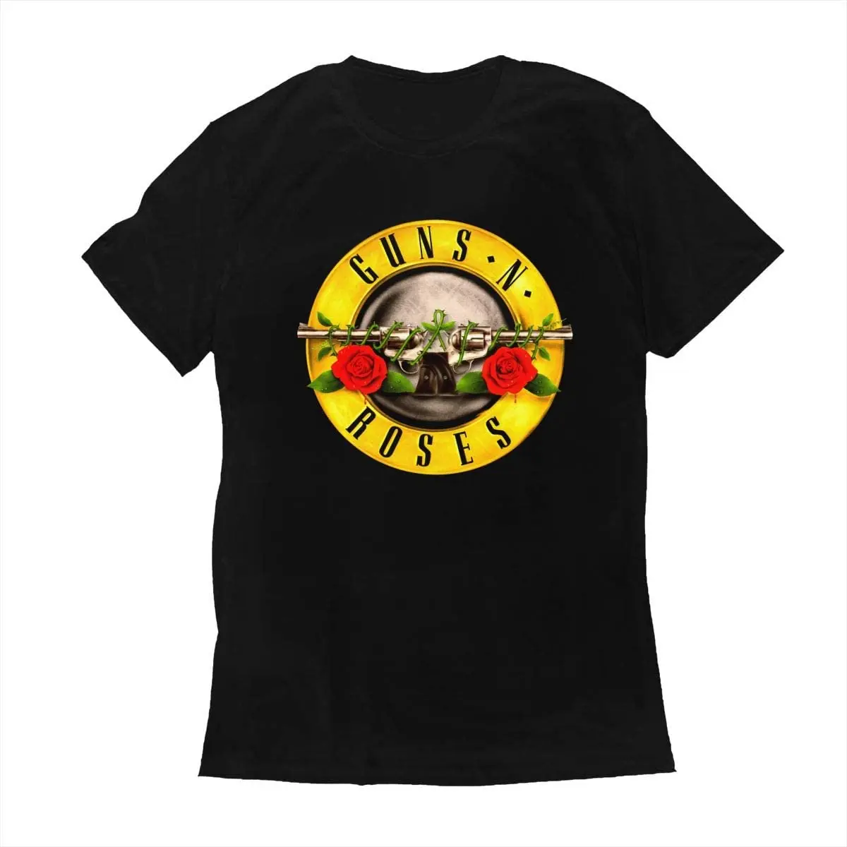 

Summer Men T-shirt Bravado Guns N Roses Bullet Men's Black T-Shirt High Quality Cotton Printing Tees O-neck Men Clothing S-XL