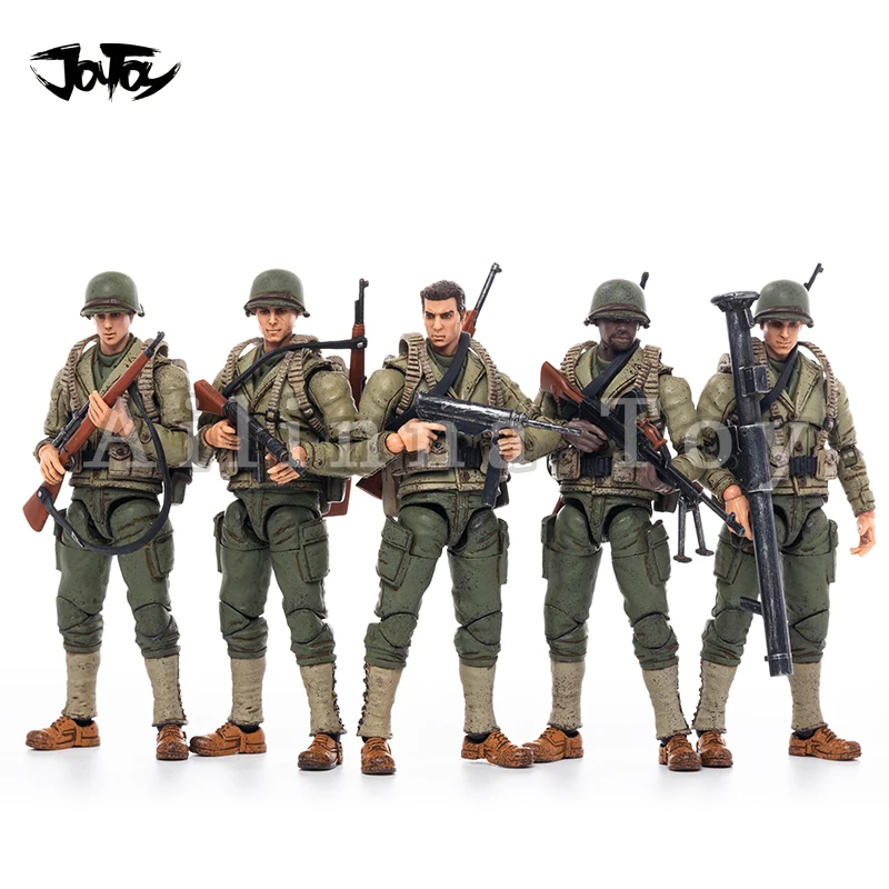 

JOYTOY 1/18 Action Figure (5PCS/SET) WWII US Marine Corps USMC Anime Collection Military Model For Gift Free Shipping