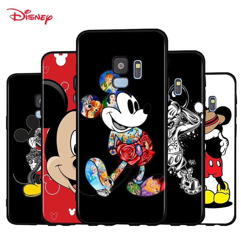 

Silicone Cover Dark Mickey Mouse For Samsung Galaxy A9 A8 A7 A6 A6S A8S Plus A5 A3 A02 Star 2018 2017 Phone Case