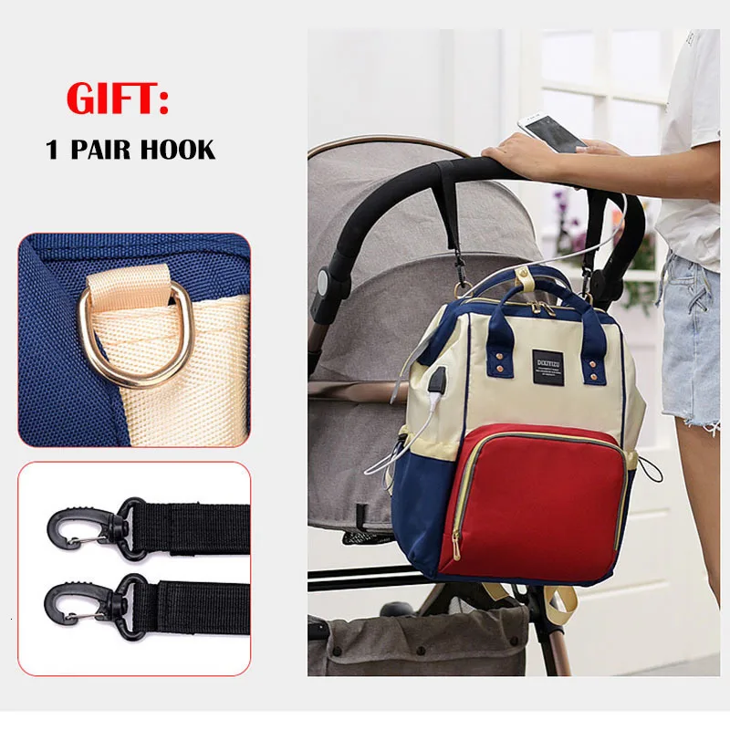Mochila land mommy Сумка для беременных USB рюкзак Детская сумка для подгузников большой дорожный рюкзак детский Органайзер коляска сумка для кормления