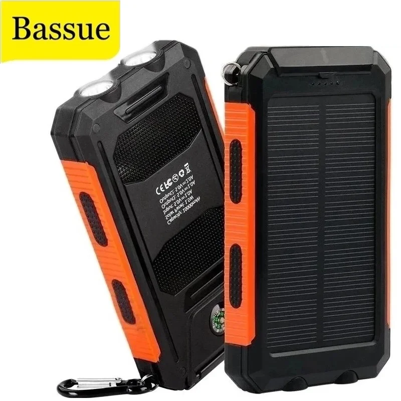 

Solar Power Bank 80000mAh Portable Charging Poverbank External Battery Charger Powerbank 80000 mAh for Xiaomi Mi 9 iPhone 12 Pro