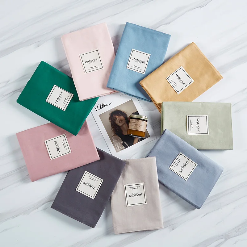 Хлопковые однотонные Цвет Стёганое одеяло покрывало один 40 хлопок крышка