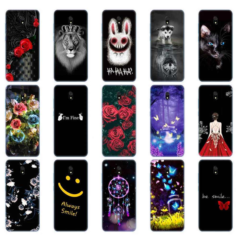 Силиконовый чехол для xiaomi redmi 8a чехлы мягкая задняя крышка из ТПУ бампер hongmi