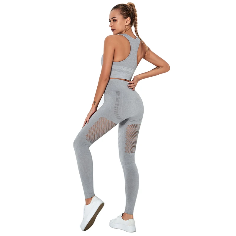 Бесшовный комплект для йоги SVOKOR 2 шт. женский спортивный костюм спортзала