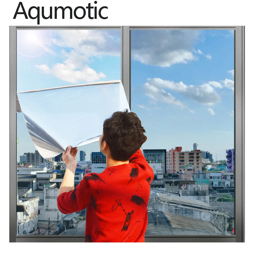 

Aqumotic односторонняя наклейка трансмиссионная односторонняя стеклянная наклейка s одноканальная затеняющая пленка для окна балкона защита ...