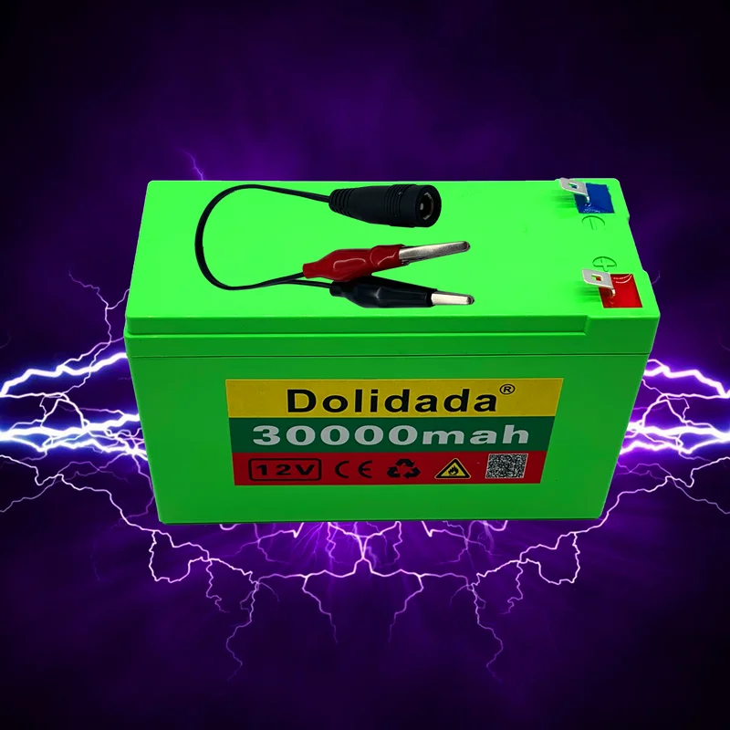 Литиевый аккумулятор 12 В 30 Ач 18650 + зарядное устройство 6 в 3 А встроенный блок BMS