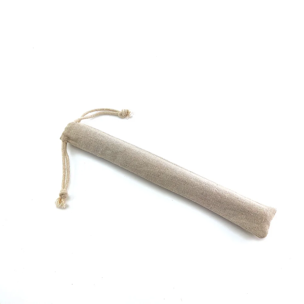 Натуральный многоразовый бамбуковая Питьевая соломинка Zero набор для