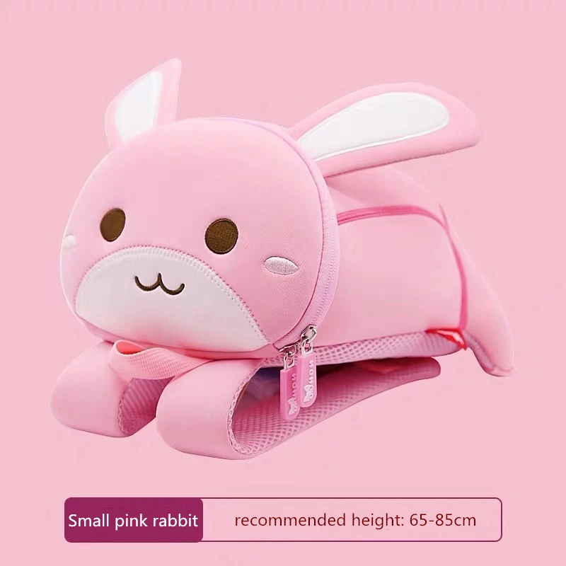 S pink rabbit Рюкзак NOHOO с 3D рисунком, Детская сумка для девочек и мальчиков, школьные сумки mochila escolar, милые водонепроницаемые Рюкзаки для детского сада - Цвет: S pink rabbit