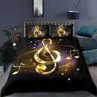 Пододеяльник с принтом музыкальных нот, 23 шт., стеганое ватное одеяло с рисунком 
