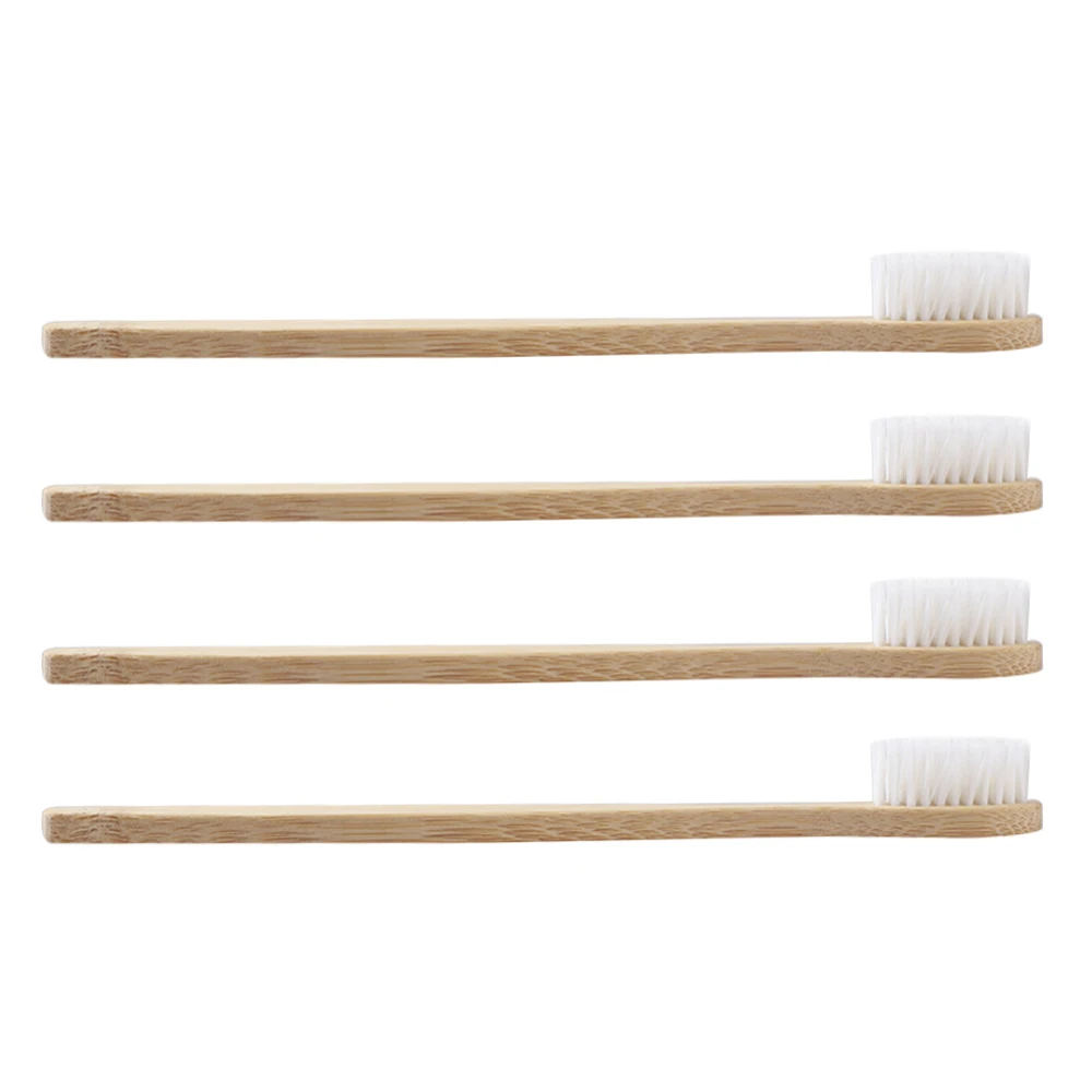 6 шт взрослых бамбуковая древесная зубная щетка экологически чистые натуральные