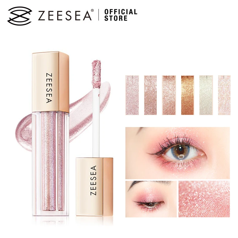 

Жидкие тени для век ZEESEA, блестящие, водостойкие, стойкие, для макияжа