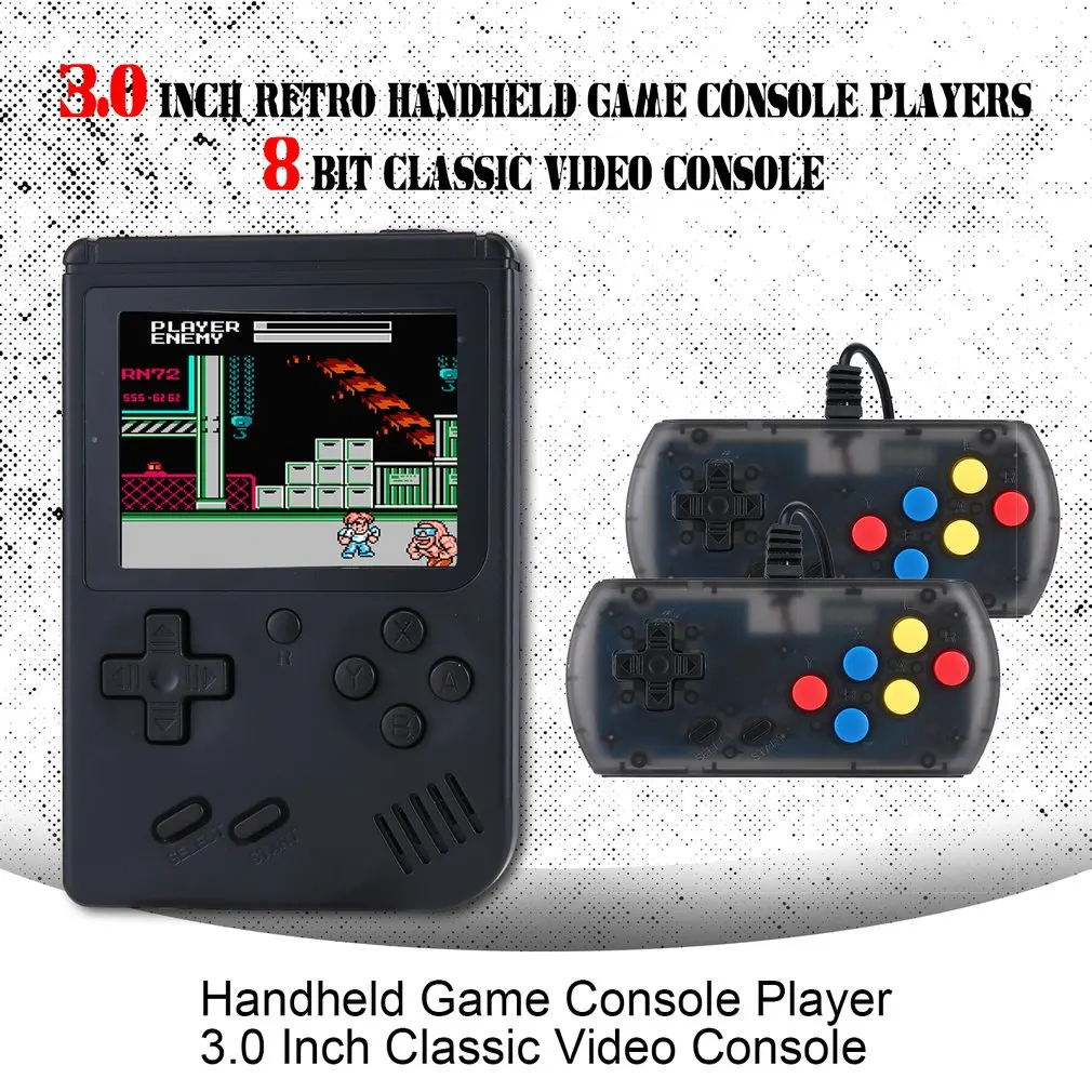 Ретро Мини Портативный Ручной 168 в 1 игровая консоль плееры 3 0 дюймов 8 бит