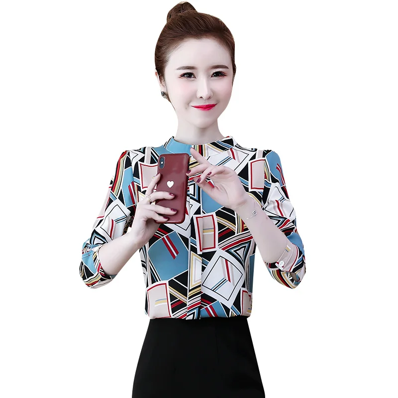 

Fv8624 2019 new autumn winter women fashion casual chiffon shirt clothes harajuku