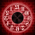 Задние настенные часы со светодиодной подсветкой, Светящиеся Настенные часы, светящиеся часы, домашний декор, часы, розыгрыши и приколы, подарок