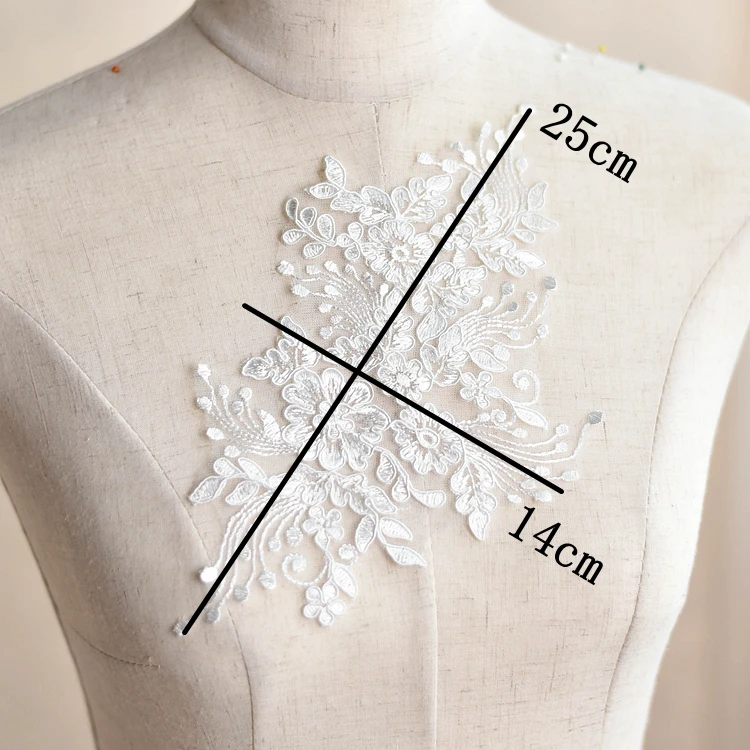 

lace flowers appliques lace mirror lace pairs embroidery lace motifies wedding dress lace patch