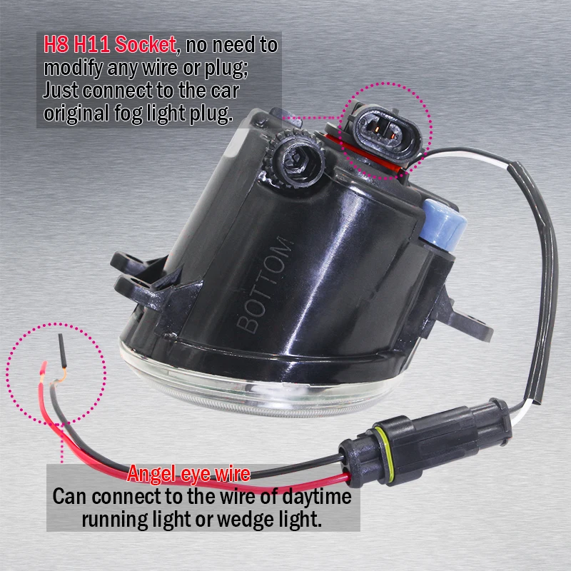 Автомобильная светодиодная лампа Cawanerl противотумансветильник фара для Daihatsu