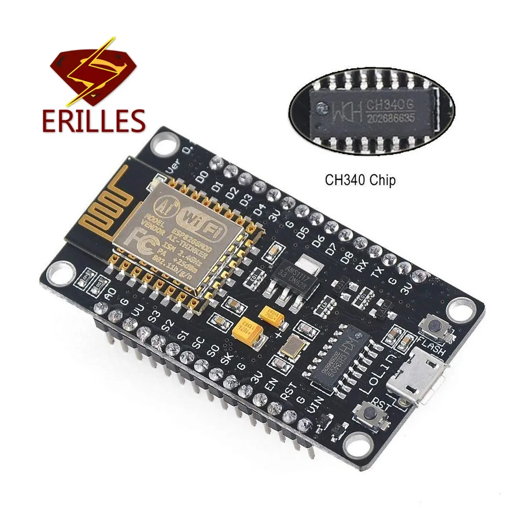 Nodemcu Lua WiFi V3 Iof ESP8266 ESP12 CH340G серийная макетная плата|Беспроводные модули| |