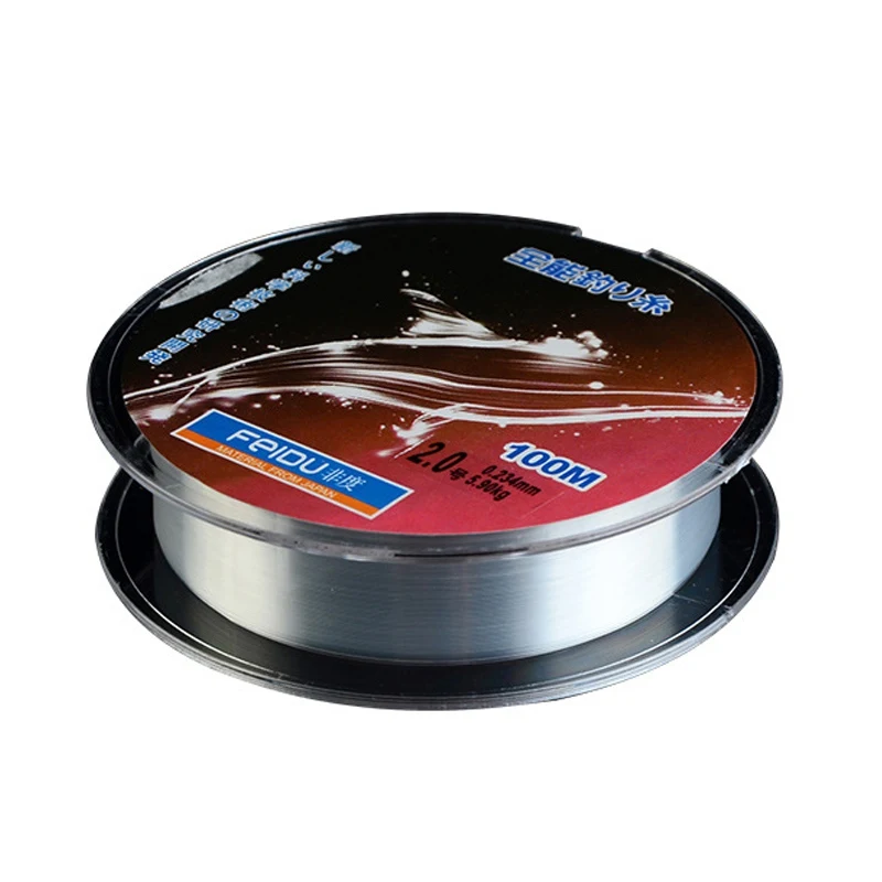Рыболовные лески 100 м мультифиламентные прочные нейлоновые рыболовные не