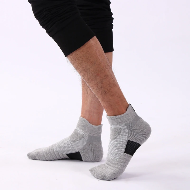 1Pairs/lot=2pieces Elite Mens Fashion Socks Towel Bottom Sports Men Outdoor Terry Male Boat | Мужская одежда