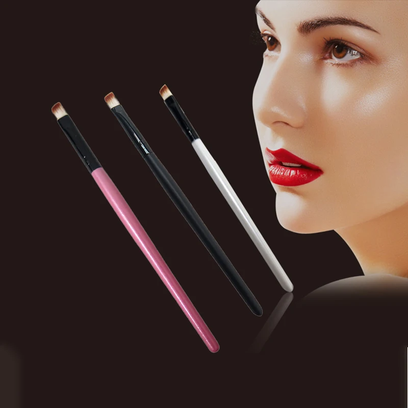 

1 шт Профессиональная Кисть для макияжа, бровей Красота наклонная плоская скошенная для бровей, Кисть для макияжа Косметическая кисть для р...