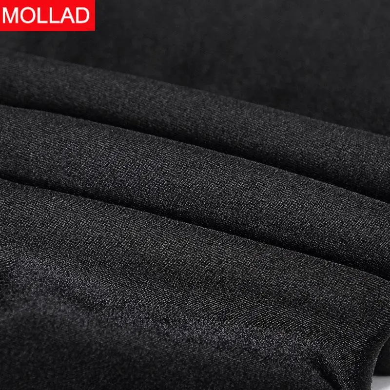 Осенне-зимние черные утепленные бархатные леггинсы MOLLAD облегающие брюки женская