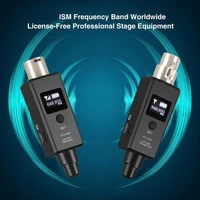 microphone wireless transmitter receiver system xlr connection built in rechargeable battery for dynamic microphone