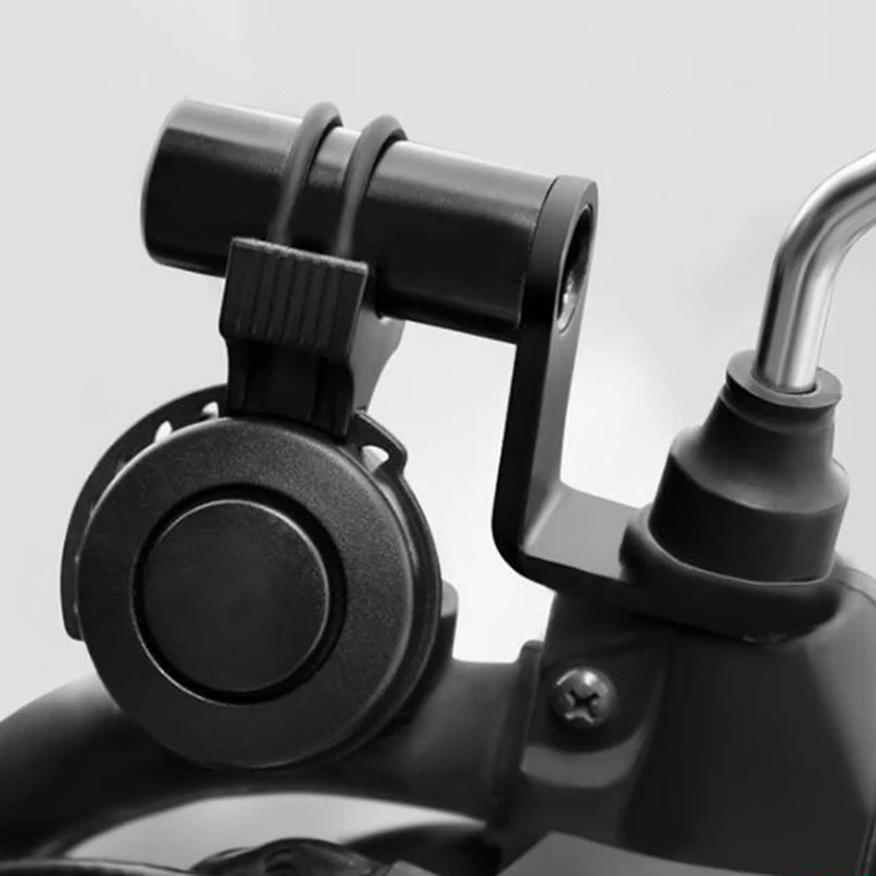 

Motorcycle Rearview Mirror Mount Extender Bracket Clamp Bar Handlebar Stand Phone Holder Levers Multiple Function