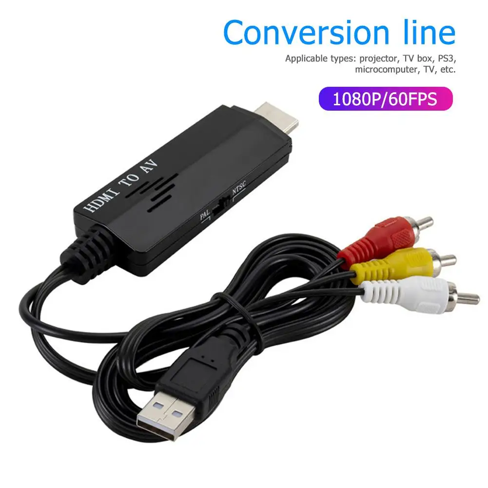1080P HDMI к RCA конверсионный av-кабель стабильная работа надежный простой в
