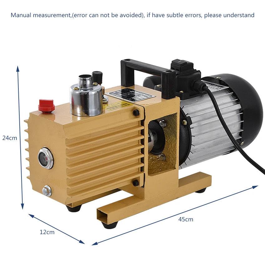1 шт. роторный вакуумный насос 2XZ-0.5 литровый двухступенчатый всасывающий