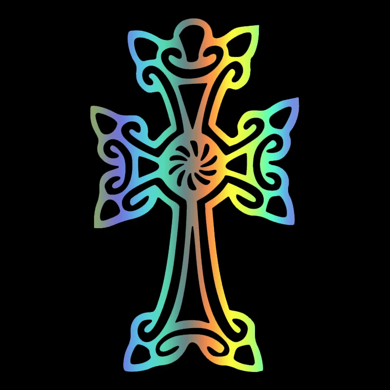 CK20473# наклейки на авто Армянский крест водонепроницаемые машину наклейка для