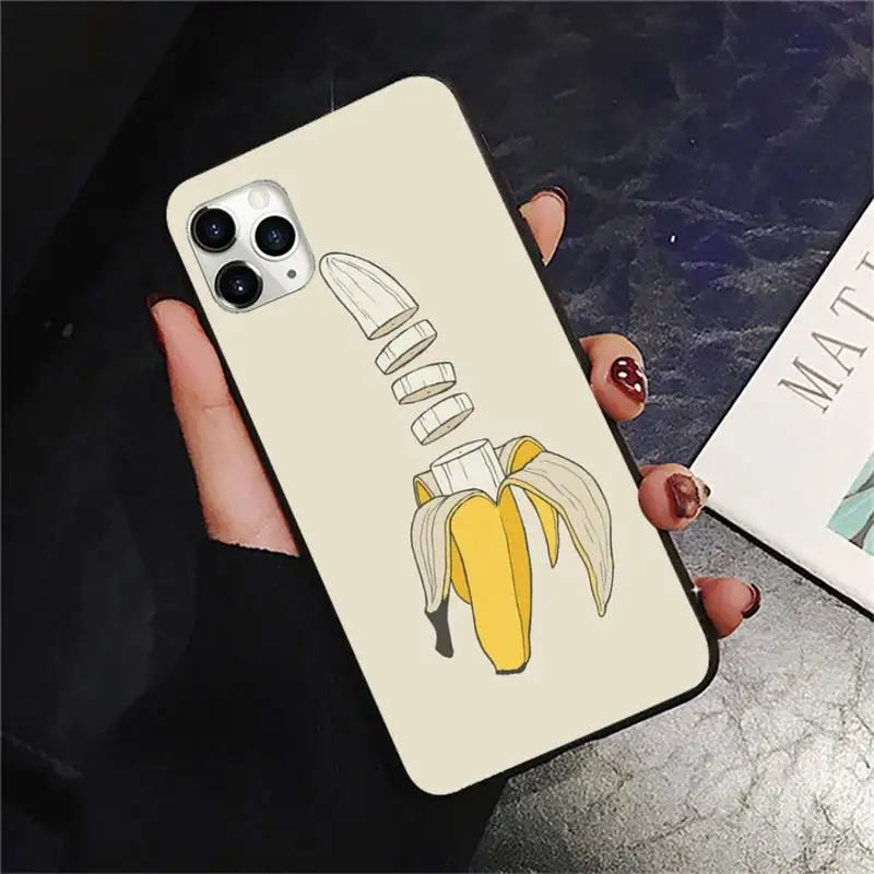 

Fruit Banana Lemon Phone Case for iPhone 11 12 pro XS MAX 8 7 6 6S Plus X 5S SE 2020 XR mini