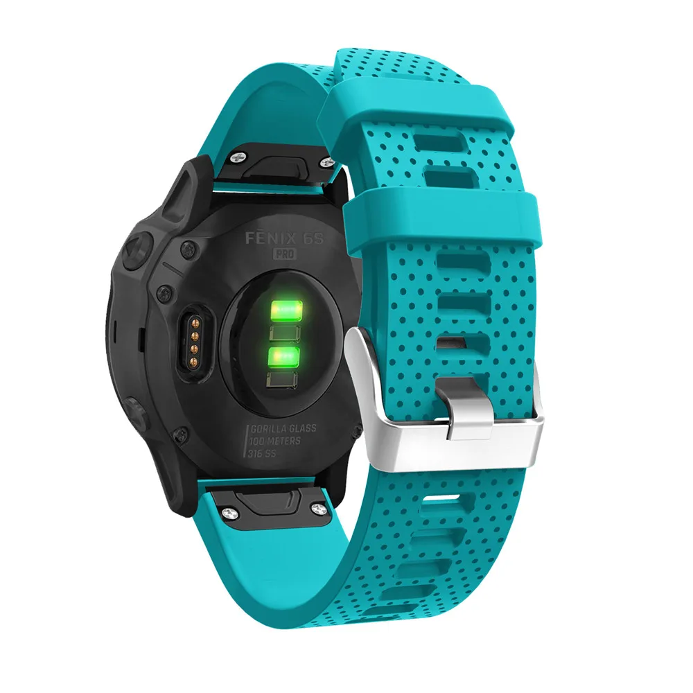 20 мм ремешок для часов Garmin Fenix 6S часы с быстрым выпуском легко подходят силиконовый ремешок на запястье ремни для Garmin Fenix 5s Plus ремень