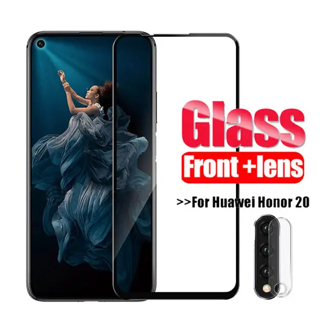 2 в 1 стекло для камеры Honor 20 20s Защитная пленка для экрана для huawei Honor 20 Pro закаленное стекло на Honer20 20Pro YAL L21 L41 задняя пленка