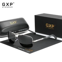 gxp brand pilot style aluminum frame sunglasses hd polarized uv400 mirror lens male sun glasses women for men oculos de sol