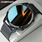 Мужские смарт-часы со стальным ремешком, спортивные фитнес-часы, Bluetooth, вибрация, напоминание, IP67, водонепроницаемые, с датчиком пульса, для Android и iOS