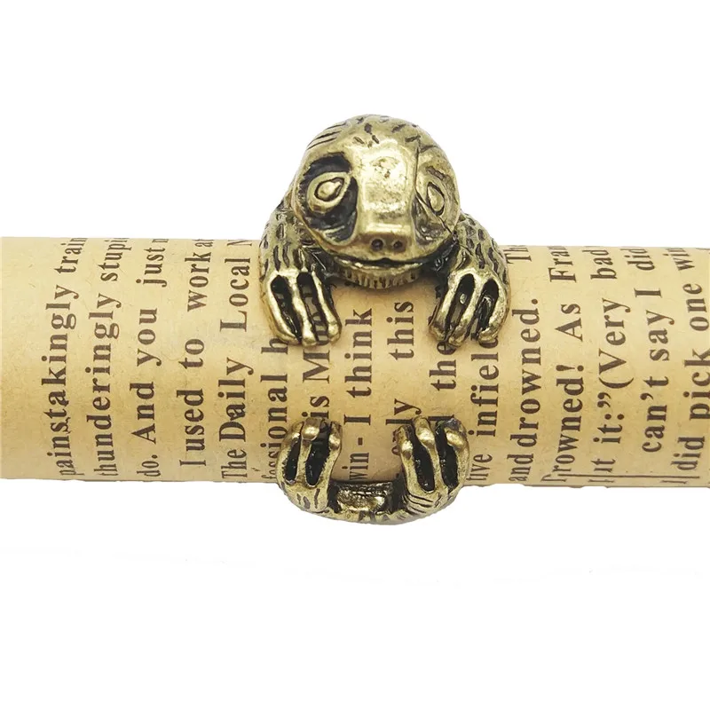 Мода 3D животных Открытое кольцо Винтаж бурогорлый милый ретро Ленивец для Для