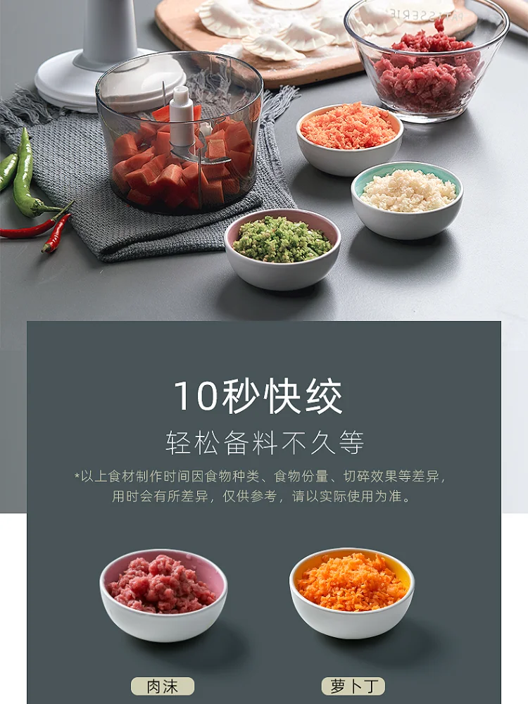 

Portable Blender Manual Meat Grinder Food Chopper Push Manual Meat Grinder Processor Mincer Hachoir Manuel Kitchen Tools DM50MMG