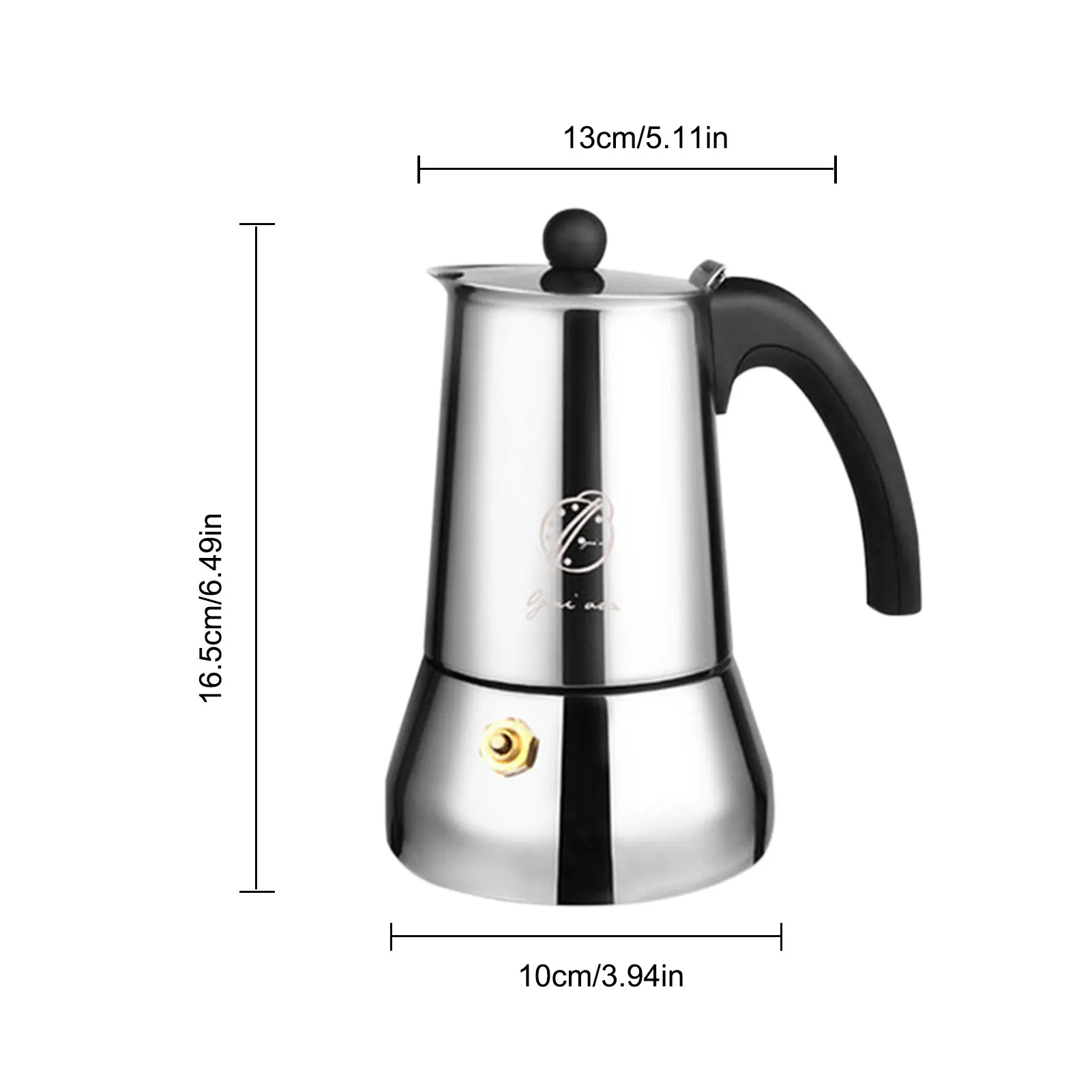 

200/300ML Coffee Maker Stainless Steel Percolator Pot For All Electric Stoves, Ceramic Stoves And Gas Stoves #WO