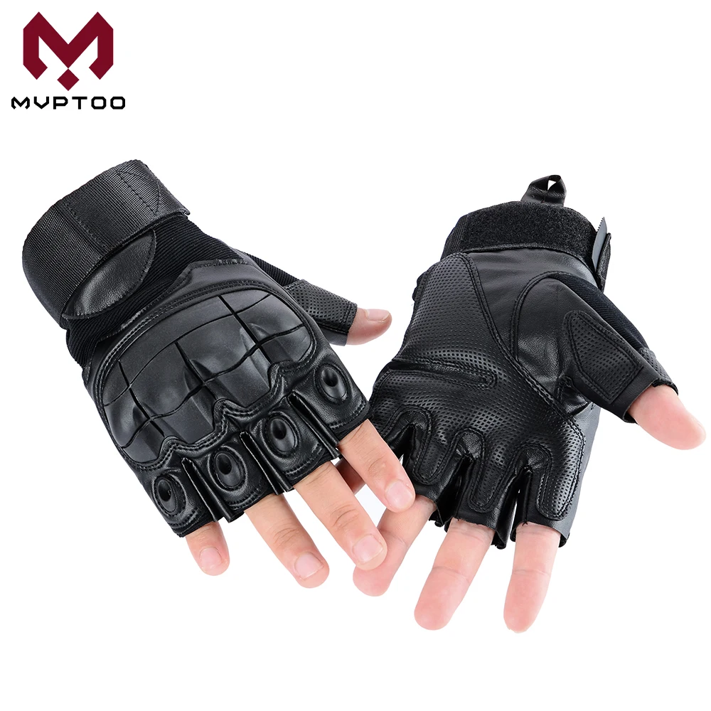 Мотоциклетные Перчатки из искусственной кожи военные тактические митенки без