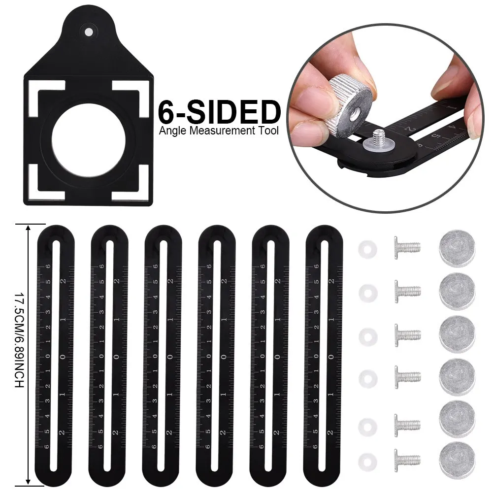 Линейка угловая из алюминиевого сплава прибор для измерения отверстий в плитке 6