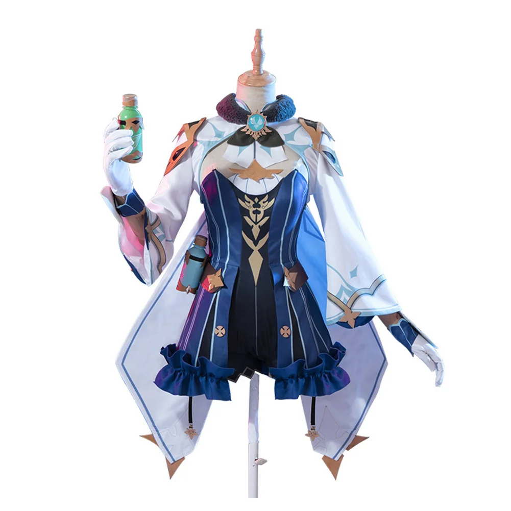

Genshin Impact Sucrose Cosplay Costume Kids Children Halloween Carnival Suit
