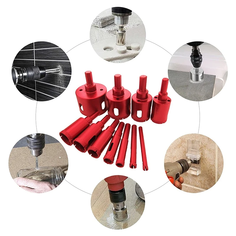Набор алмазных сверл 11 шт. набор пайки отверстий для пилы инструменты удаления