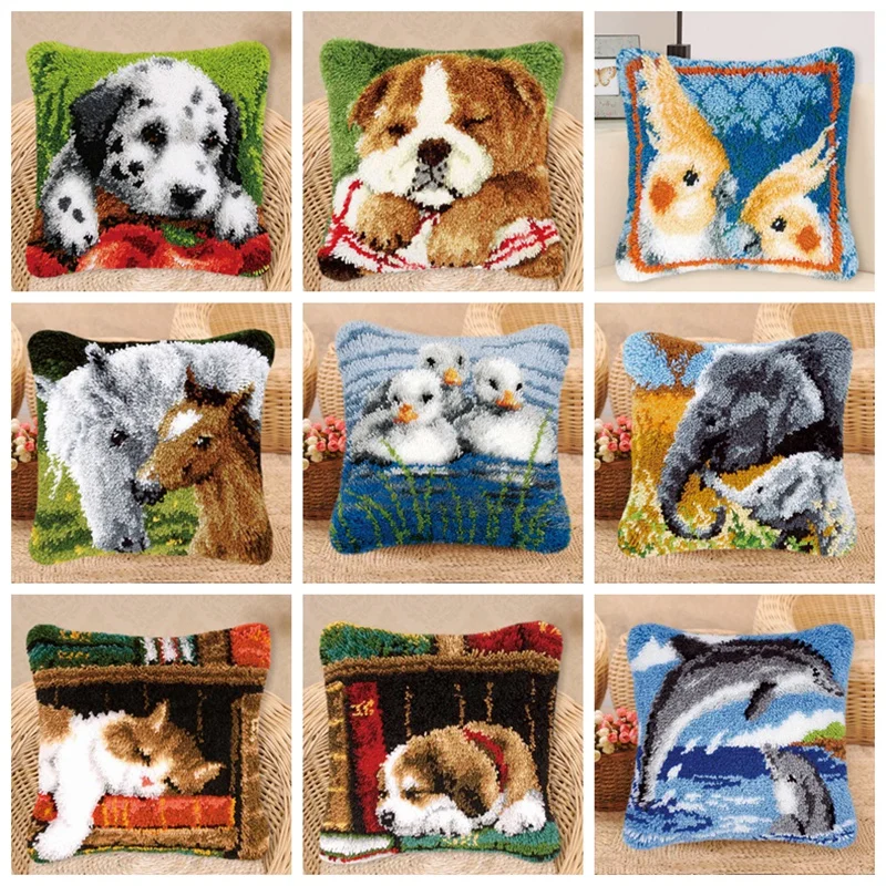 Праджня подушки защёлки наборы подушек коврик для рукоделия Тигр Животные