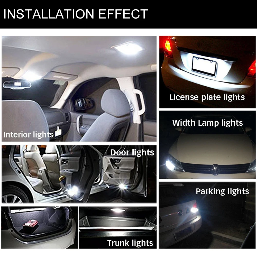 1000 шт. автомобильные светодиодсветодиодный лампы T10 194 168 W5W 24 В DC 2825