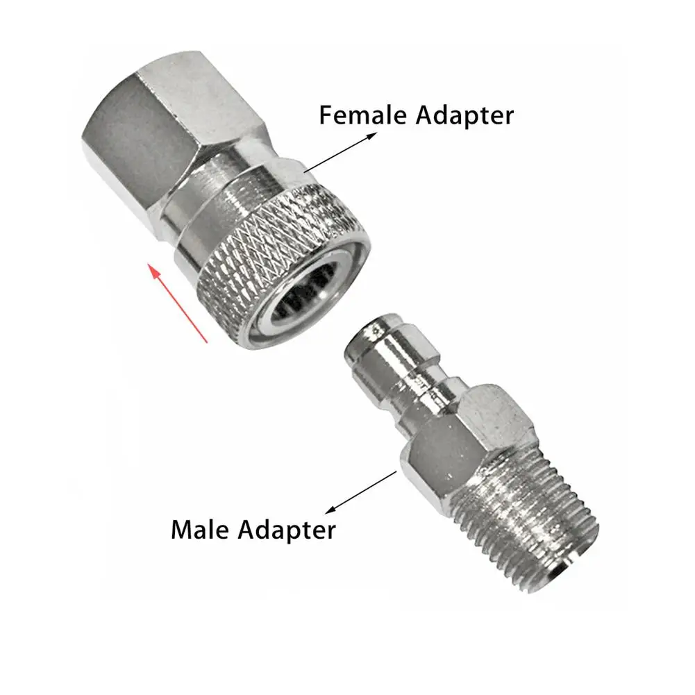 

Stainless Steel Quick Disconnect Male And Female Set 8mm 1/8" NPT Female , Female Hose Barb,Homebrew Fittings