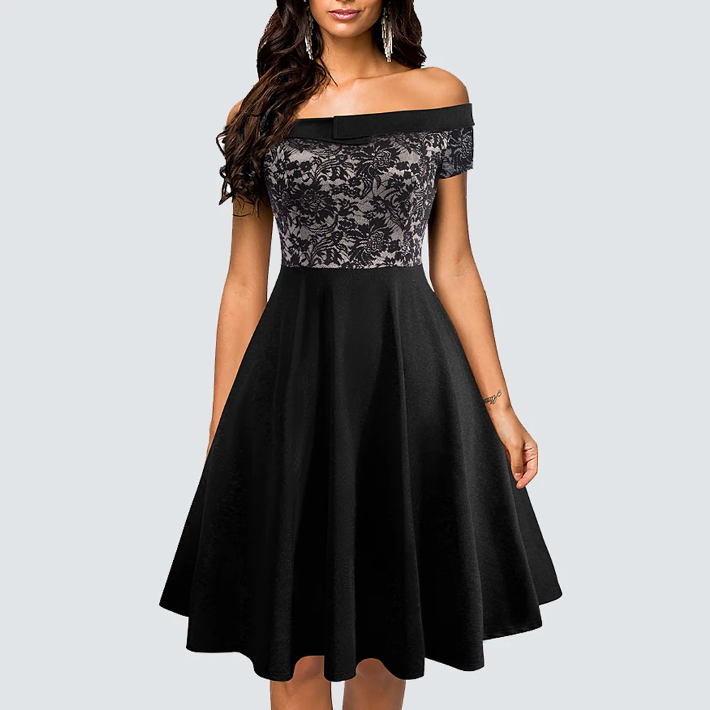 Женское сексуальное платье с открытыми плечами футляр Повседневные Вечерние