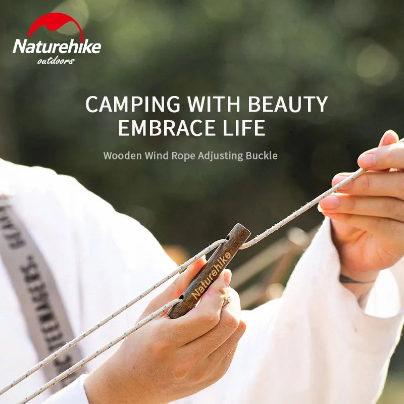 Naturehike уличная деревянная веревка для ветра Регулируемая пряжка навес хлопковая